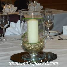 Glass Hurricane Vase Wedding Table