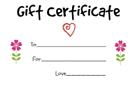 Homemade Gift Certificate Ideas To Give To A Grandparent