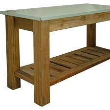Redwood Patio Console Table Outdoor