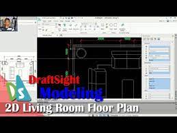 Draftsight 2d Living Room Floor Plan