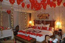 Make her feel special by ordering room service and eating dinner together in your hotel room. Valentines Day Idea Valentines Bedroom Valentine Bedroom Decor Romantic Room Surprise