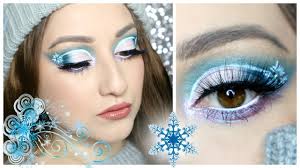 snowflake eye makeup