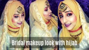 perfect indian bridal makeup with hijab