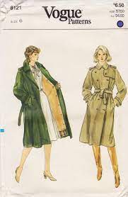 Vogue Trench Coat Pattern With