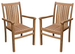 teak garden chairs with arms 52