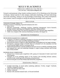 Entry Level Marketing Resume Samples That An Entry Level
