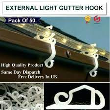 50 X Gutter Hanging Hooks Clips For