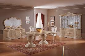 Gold Dining Table 4 Chairs 2 Carvers