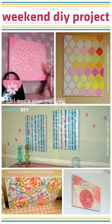 Weekend Diy Project Stenciled Canvas
