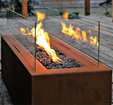 Customized Corten Steel Fireplace For