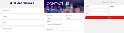 25 Free Html Css Contact Form Templates