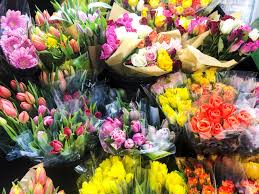 beautiful fresh flowers bouquets
