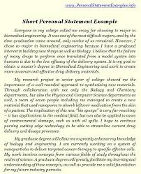 Sample Personal Statements Graduate School   Personal Statements    