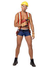 Men's Sexy Construction Hard Worker Costume | Sexy Men's Costumes