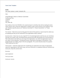 cover letter instructions template and