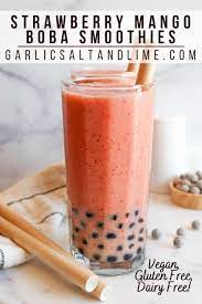 strawberry mango boba smoothie recipe