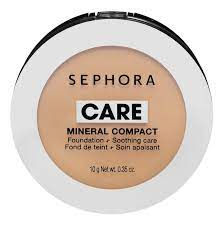 sephora collection mineral care compact foundation soothing effect 10g 45 cocoa deep