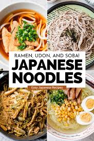 anese noodle dishes from ramen