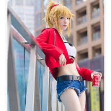 FGO Mordred Casual Cosplay, Hobbies & Toys, Memorabilia & Collectibles, Fan  Merchandise on Carousell