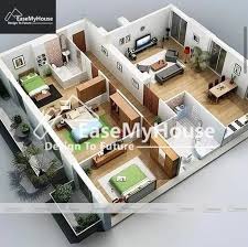 3bhk House Plan In 1200 Sq Ft 4999