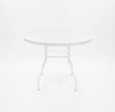 A36 Acrylic 36 Inch Round Outdoor Table