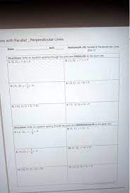 Pre With Parallel Perpendicular Lines