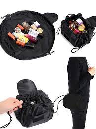 women drawstring travel cosmetic bag