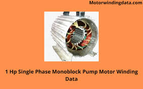 1 hp single phase molock pump motor