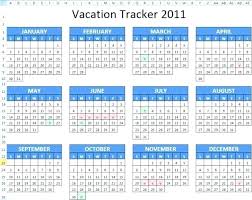 Vacation Excel Template Medpages Co