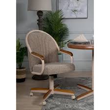 The swivel chairs tilt like rocking chairs and are easy to move around because they are on wheels. Buy Swivel Kitchen Dining Room Chairs Online At Overstock Our Best Dining Room Bar Furniture Deals