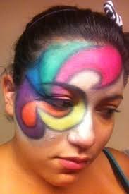 crazy colorful random face makeup a
