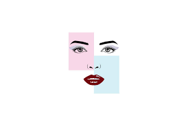 makeup cosmetics spa logo design vector