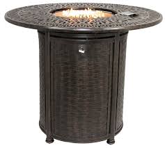 Outdoor Patio 52 Round Bar Height Fire