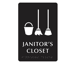 Janitors closet the new version for ksp 1.4.1 has new dependencies dependency click through blocker new dependency spacetuxlibrary ckan has been updated to install the dependencies. Ada Janitors Closet Signs Office Sign Company