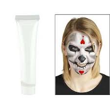 white makeup face painting paint ghost