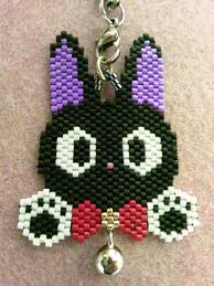 黒猫ジジのリメイク craft cafe クラフトカフェ ペヨーテパターン ビーズのかぎ針編み アイロンビーズ クリスマス ディズニー