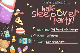 Half Sleepover Birthday Party Momof6
