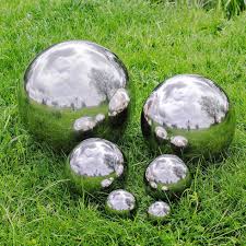 stainless steel garden globe ornaments