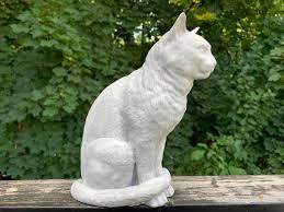 Sitting Cat Garden Sculpture Canada