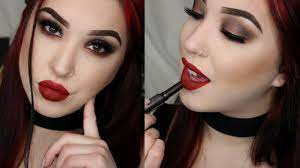 sultry smokey eyes bold red lips
