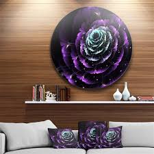 purple blue fractal flower digital art