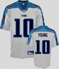 Details About Vince Young 10 Tennessee Titans Jersey Throwback Nfl Equipment Logo Reebok