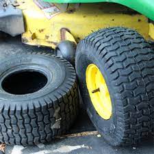 how to change a lawn mower tire by hand