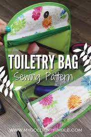 hanging toiletry bag sewing pattern