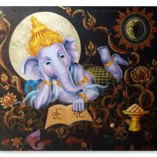 Original Ganesha Mural Painting For
