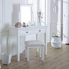 Designed to deliver ample storage and visual appeal, they are ideal for any bedroom or sleeping space. White Dressing Table Set Newbury White Range