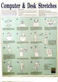 Computer Desk Stretches Wall Chart