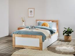 Coco Single Bed Hardwood Bed Frame With