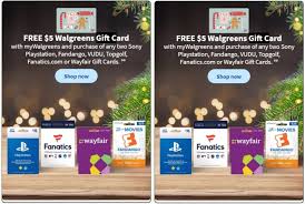 5 walgreens gift cards