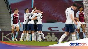 Tottenham's hopes of securing european football were dented as aston villa came from behind to claim a deserved premier league victory in front of 10,000 fans. First Half Tottenham Hotspur Winning 1 0 Over Aston Villa Netral News